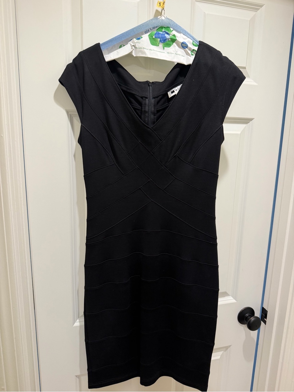Tadzio Black Bandage Bodycon Dress | XS